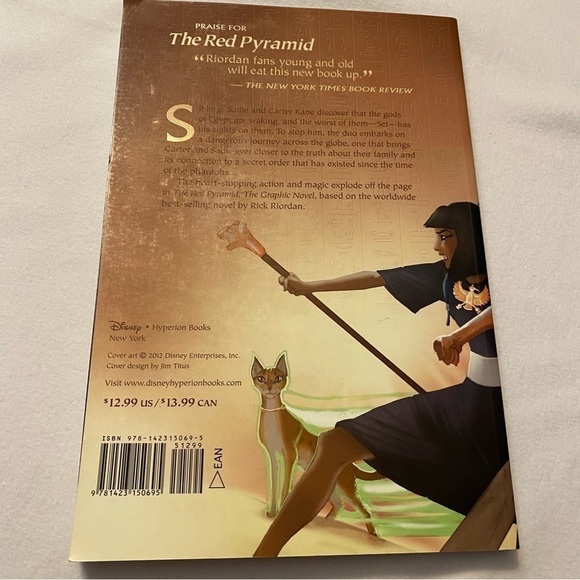 The Red Pyramid By Rick Riordan Adapted By Orpheus Collar Graphic Novel - Picture 5 of 5